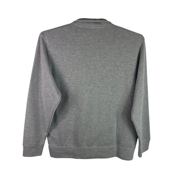 Lands' End Men's L 42/44 1/4 Zip Mock Pullover Sweatshirt Gray NWT - Picture 3 of 16